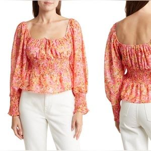 NSR Long sleeve floral blouse